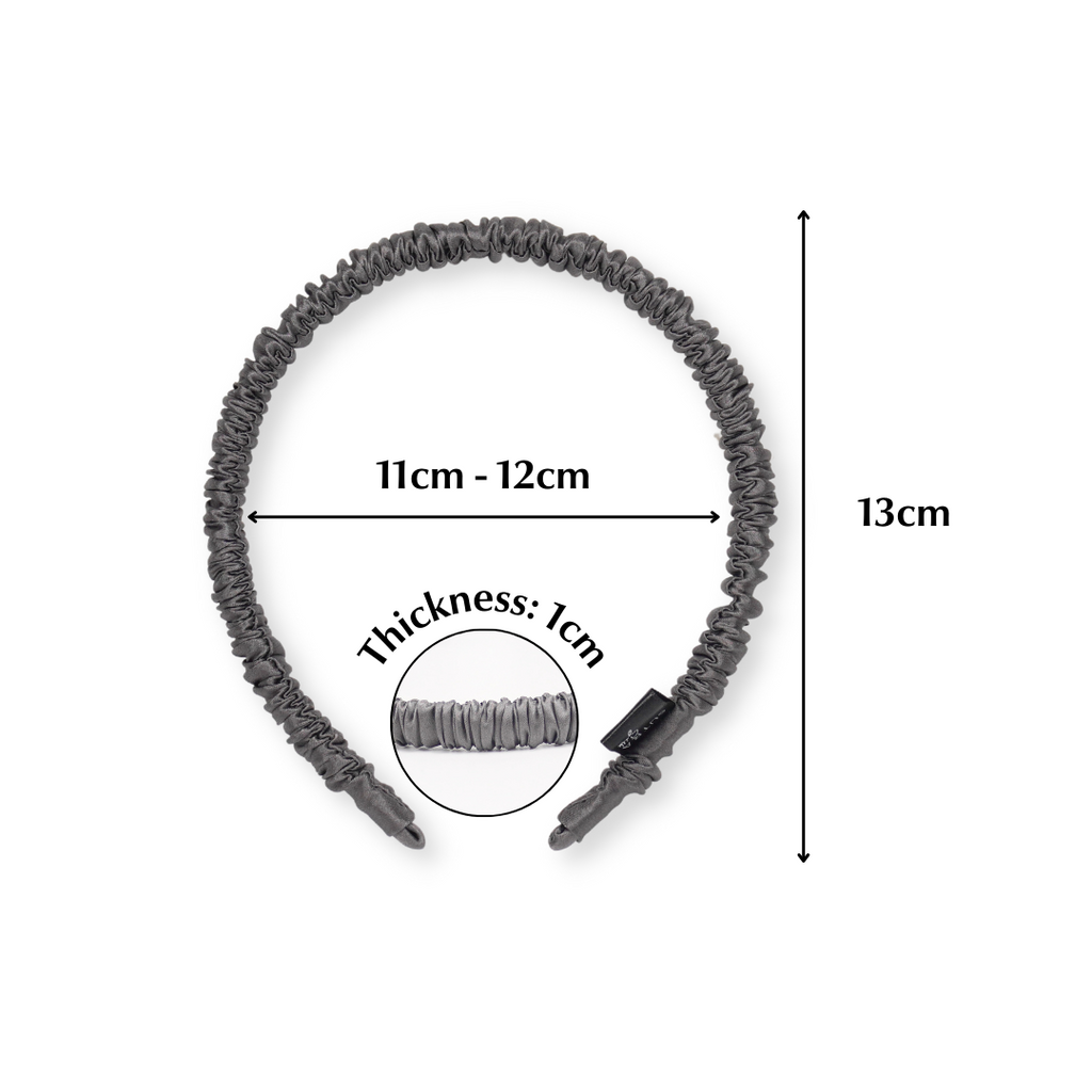[Clearance] 19 Momme Silk Skinny Hair Hoop-1