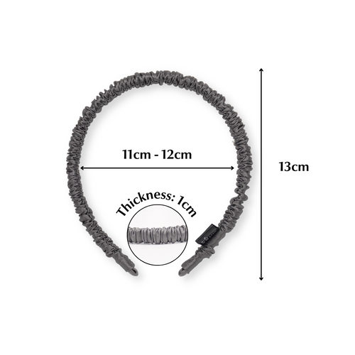 [Clearance] 19 Momme Silk Skinny Hair Hoop-1