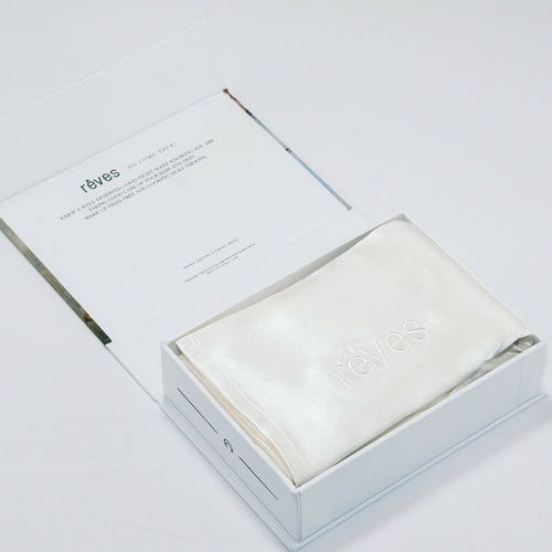 100% Mulberry Silk Pillowcase - 22 Momme Queen Size, Envelope Closure (White) (Shipping fees may apply)-0