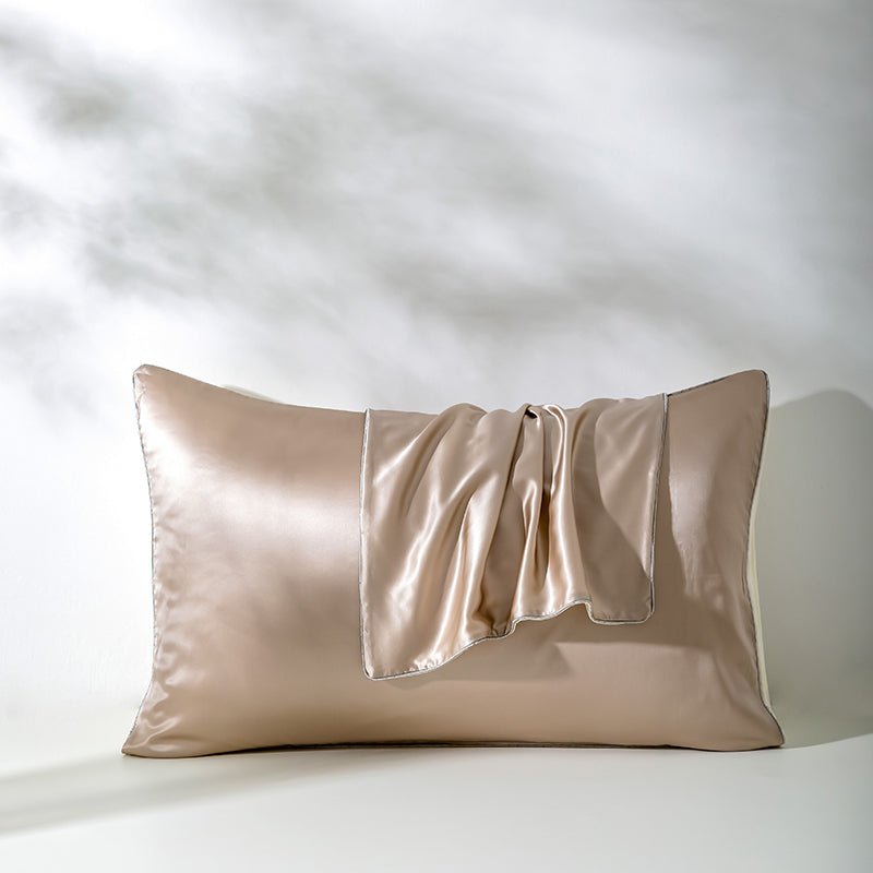 21 Momme Pure Silk Hotel Grade Pillowcase Pair-1