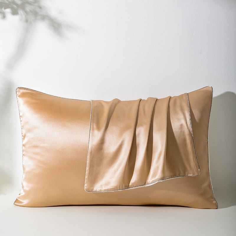 21 Momme Pure Silk Hotel Grade Pillowcase Pair-5