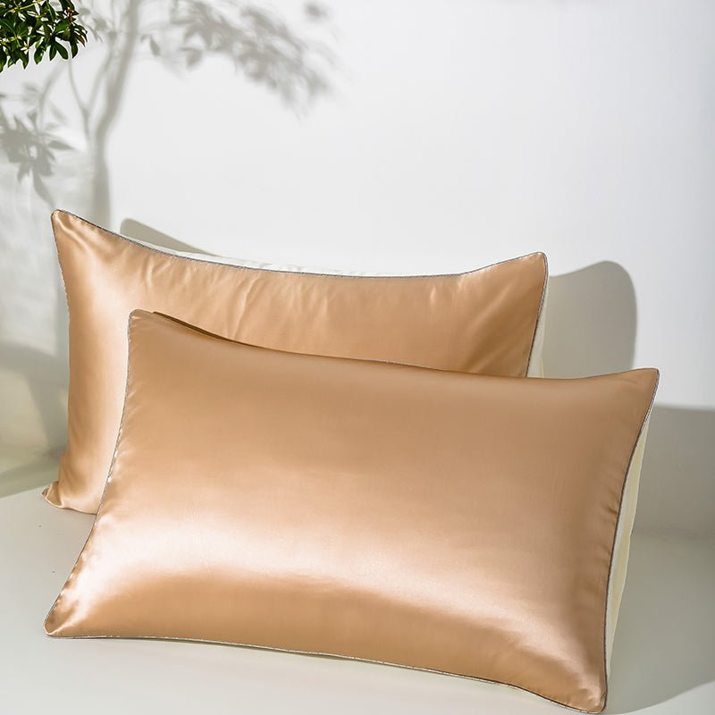 21 Momme Pure Silk Hotel Grade Pillowcase Pair-3
