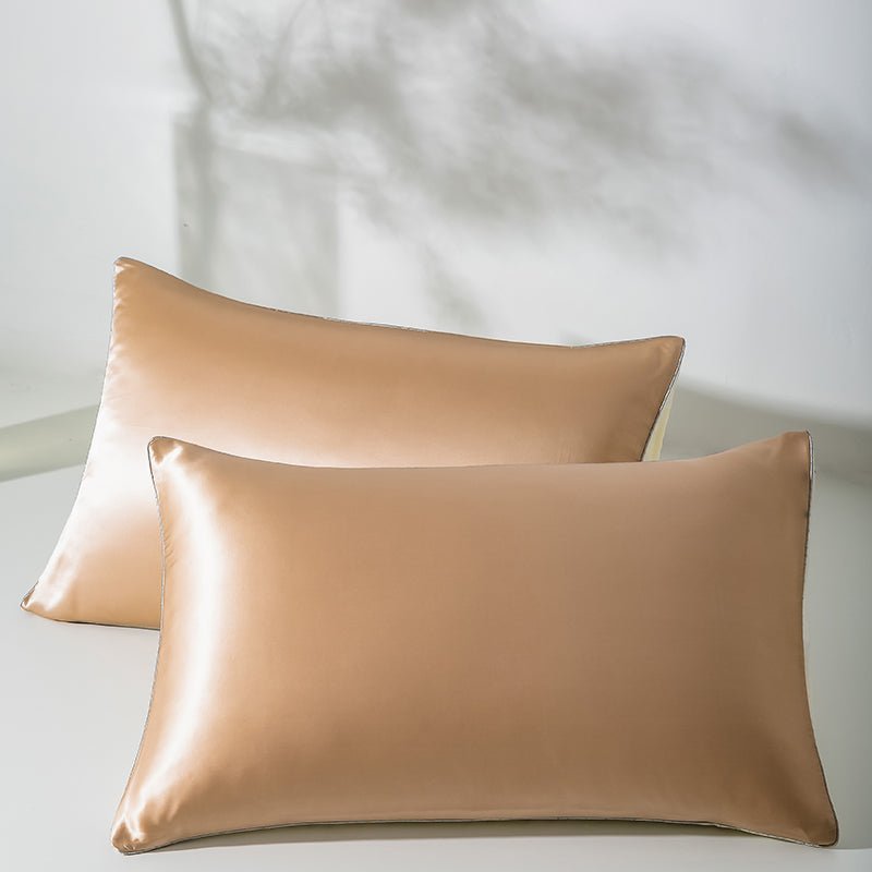 21 Momme Pure Silk Hotel Grade Pillowcase Pair-4
