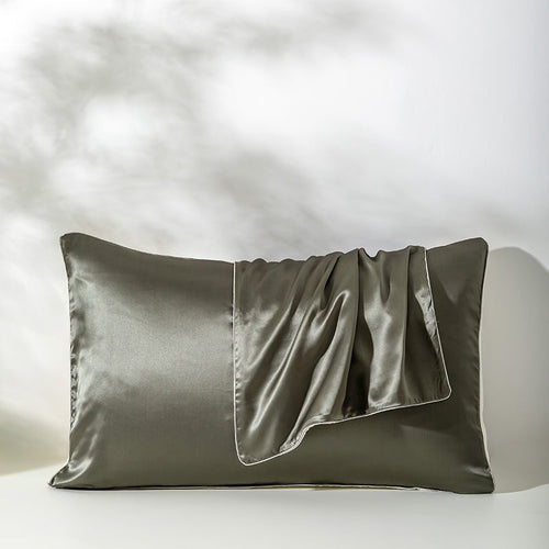 21 Momme Pure Silk Hotel Grade Pillowcase Pair-0