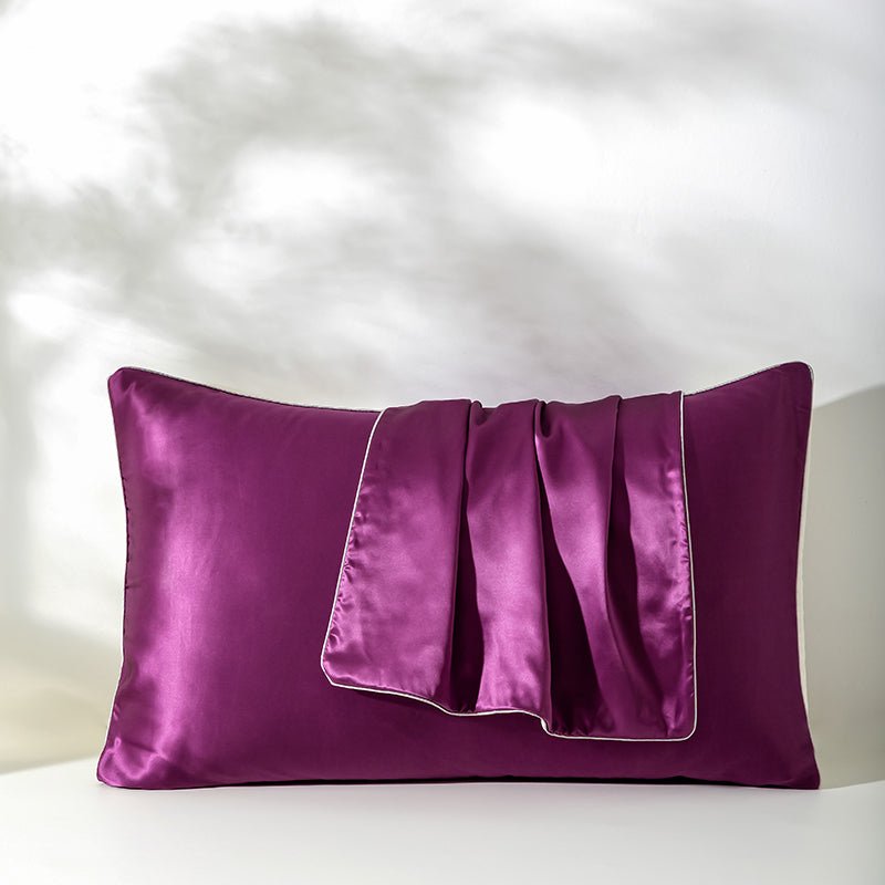 21 Momme Pure Silk Hotel Grade Pillowcase Pair-9