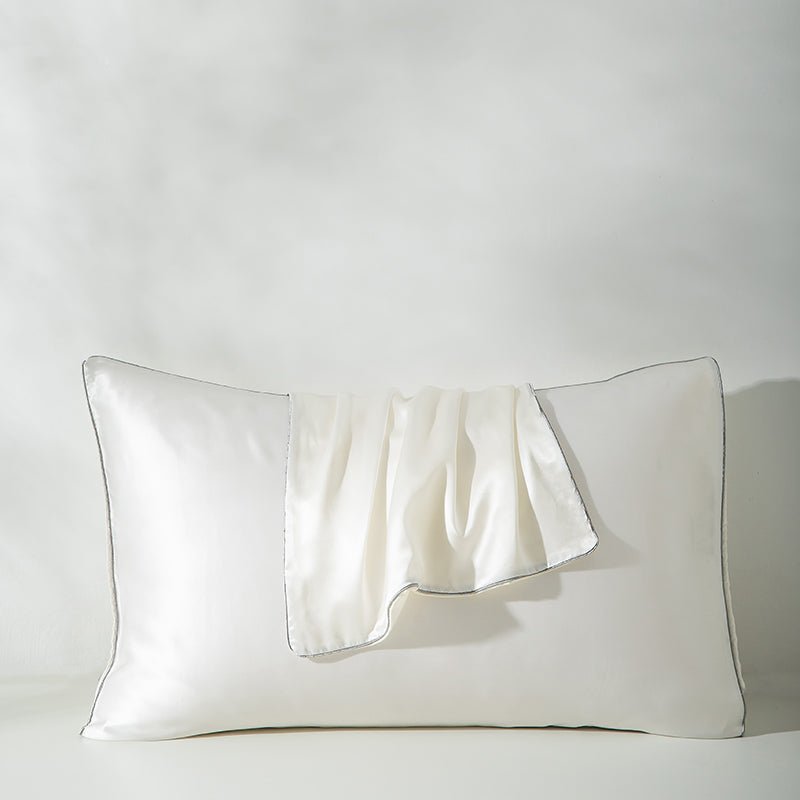 21 Momme Pure Silk Hotel Grade Pillowcase Pair-11