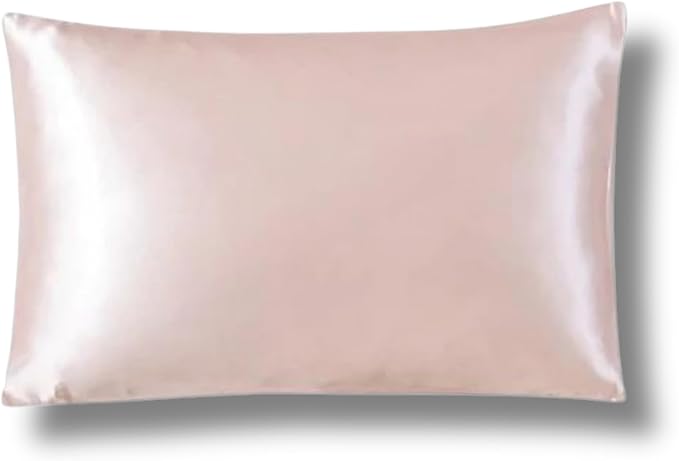 Knitsilk 100% Mulberry Silk Pillowcase – 22 Momme Grade 6A Silk (Pink, Queen Size 75x50 c