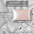 Knitsilk 100% Mulberry Silk Pillowcase – 22 Momme Grade 6A Silk (Pink, Queen Size 75x50 c