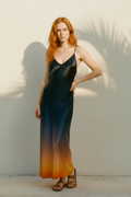 Andromeda Silk Dress in Horizons-0