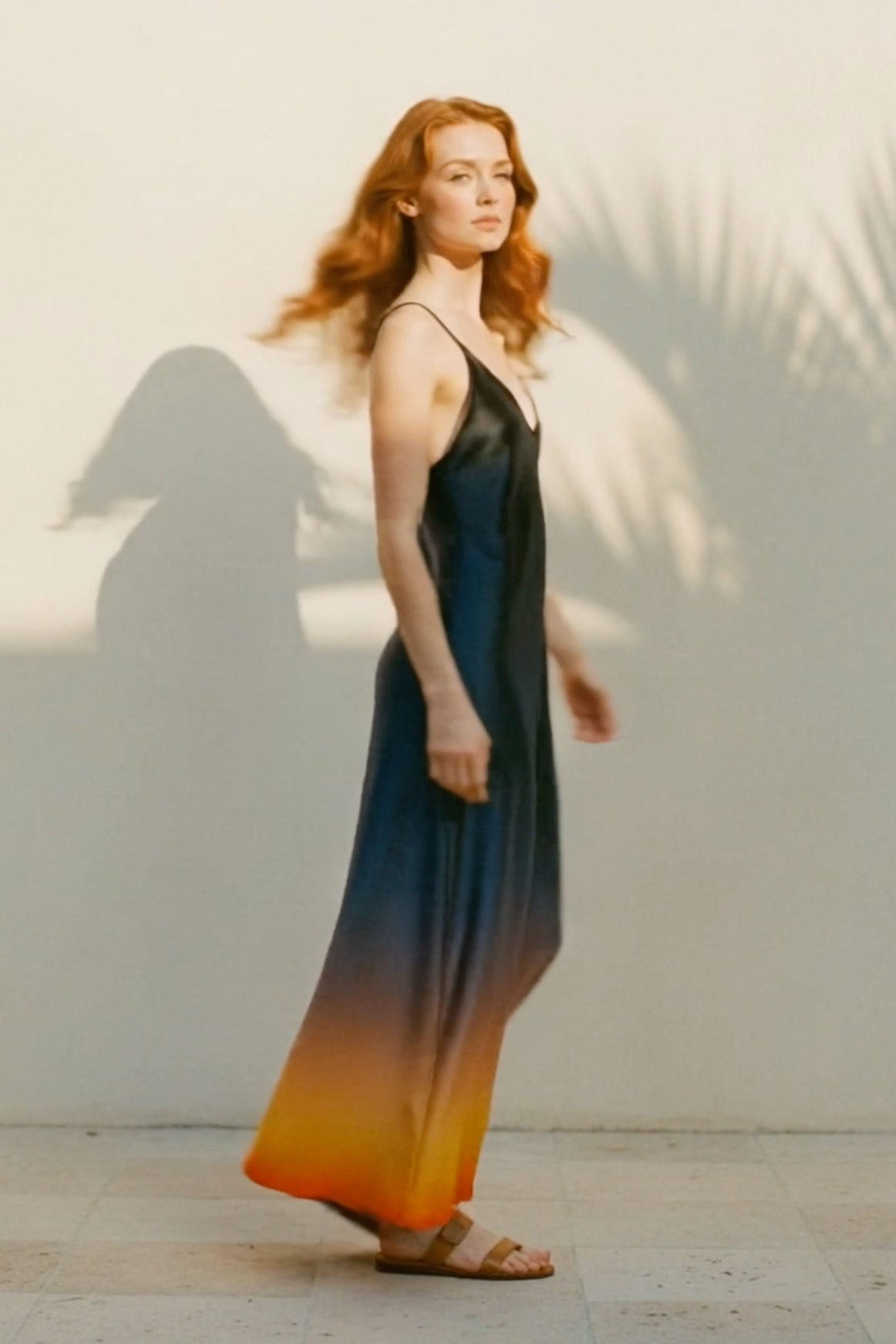 Andromeda Silk Dress in Horizons-4