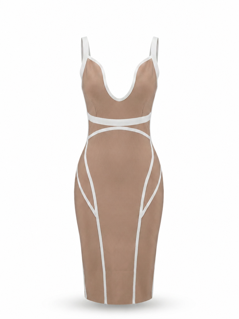 Onyx Sculpting Midi Dress-2