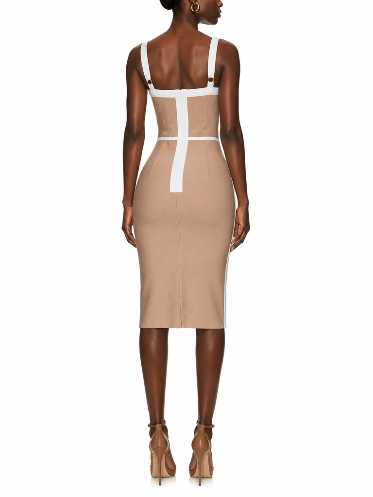 Onyx Sculpting Midi Dress-4