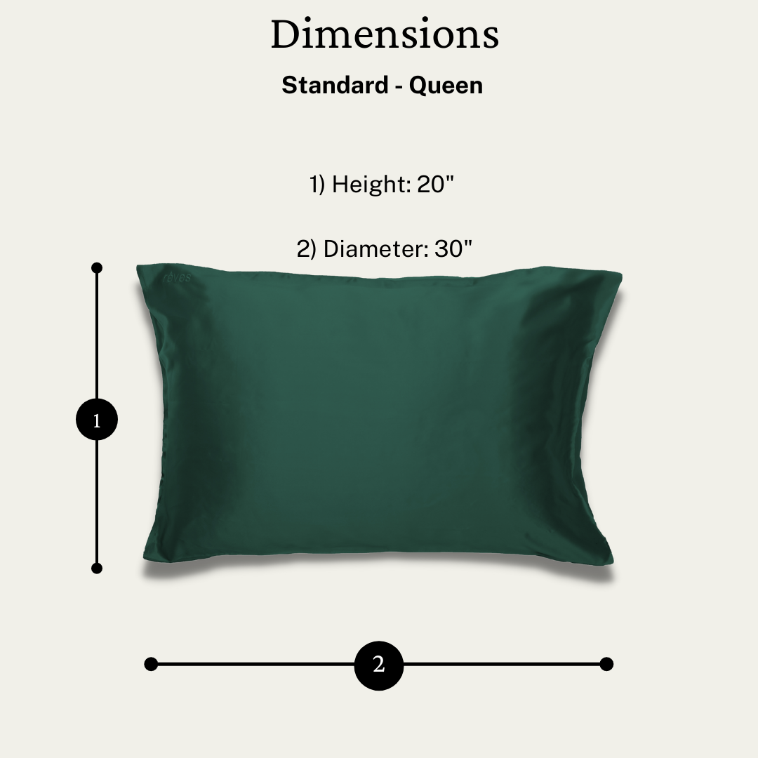 100% Mulberry Silk Pillowcase - 22 Momme Queen Size, Envelope Closure (White) (Shipping fees may apply)-4