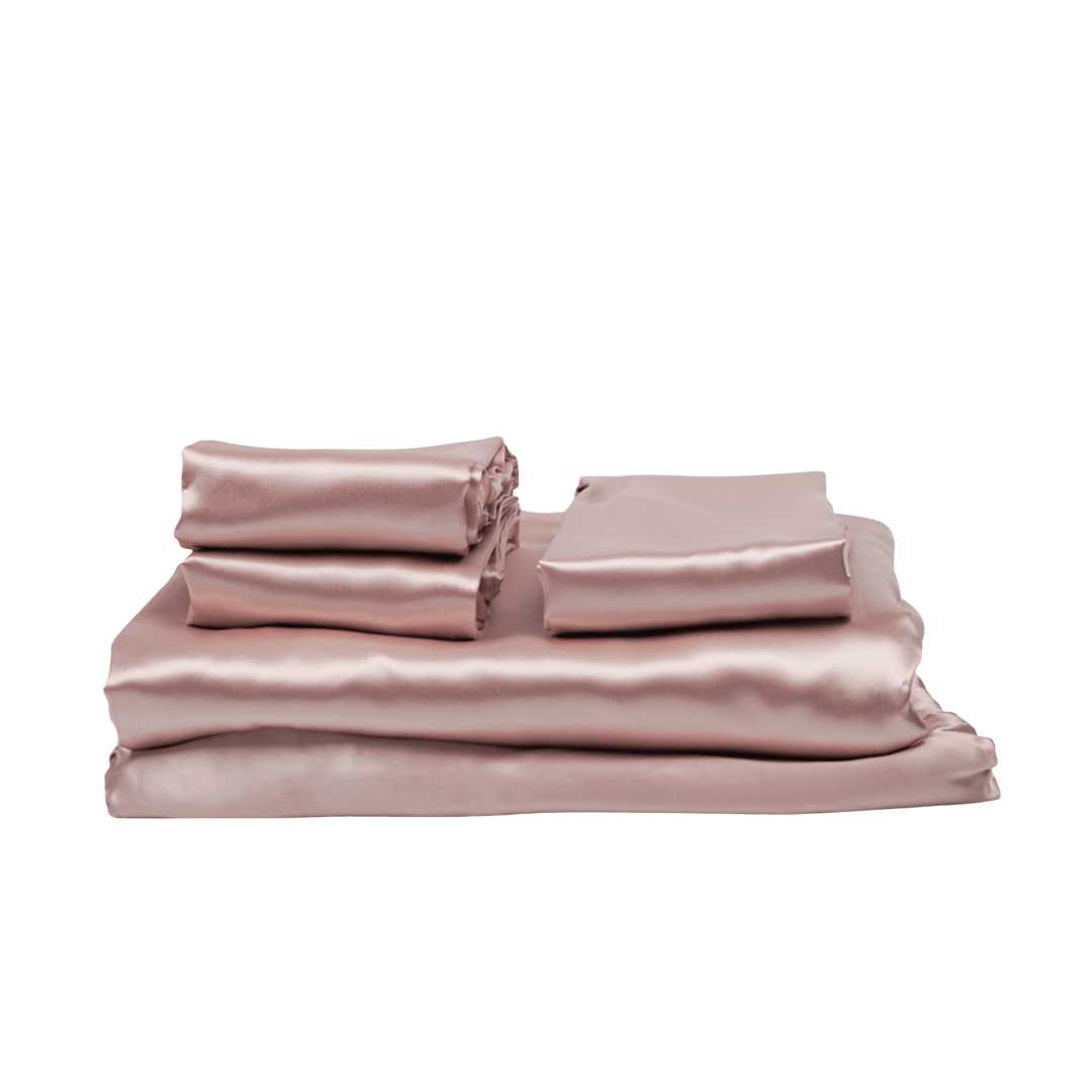 King 5 Piece Silk Bedding Set-3