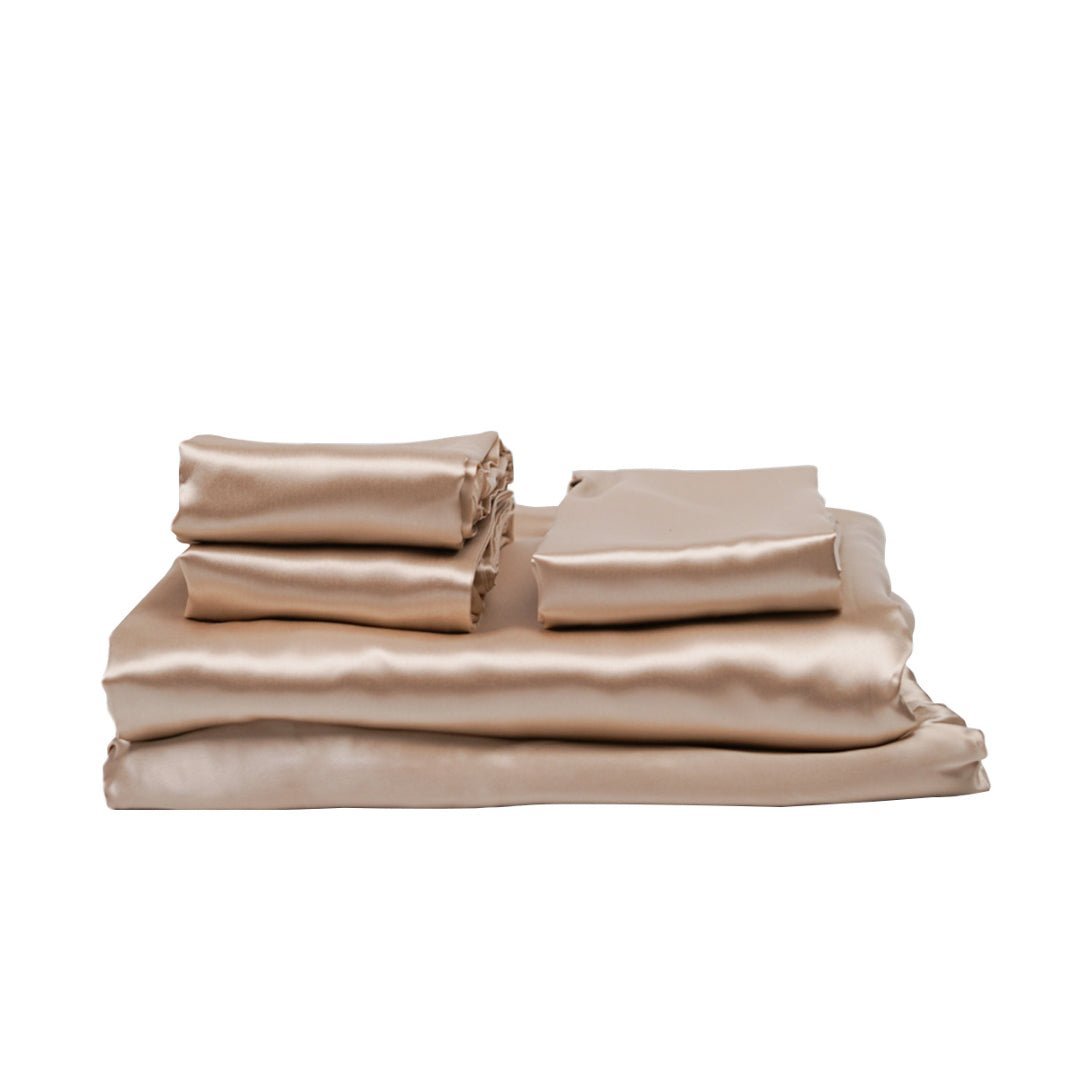 King 5 Piece Silk Bedding Set-2